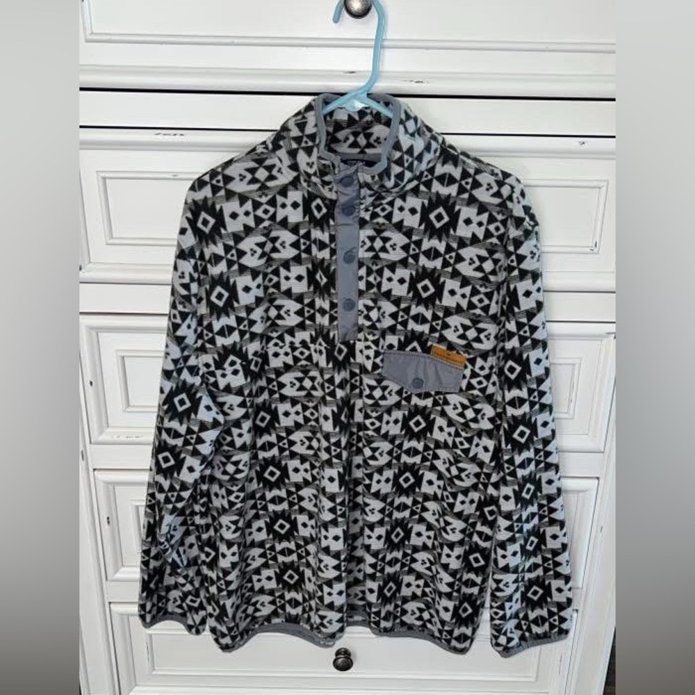 Simply Southern Geometric Patterned Fleece Pullover
